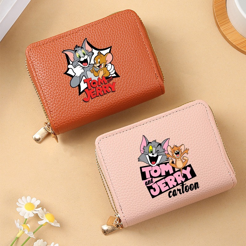 Party Favor Bag - Portefeuilles porte-cartes mignons Tom et Jerry,