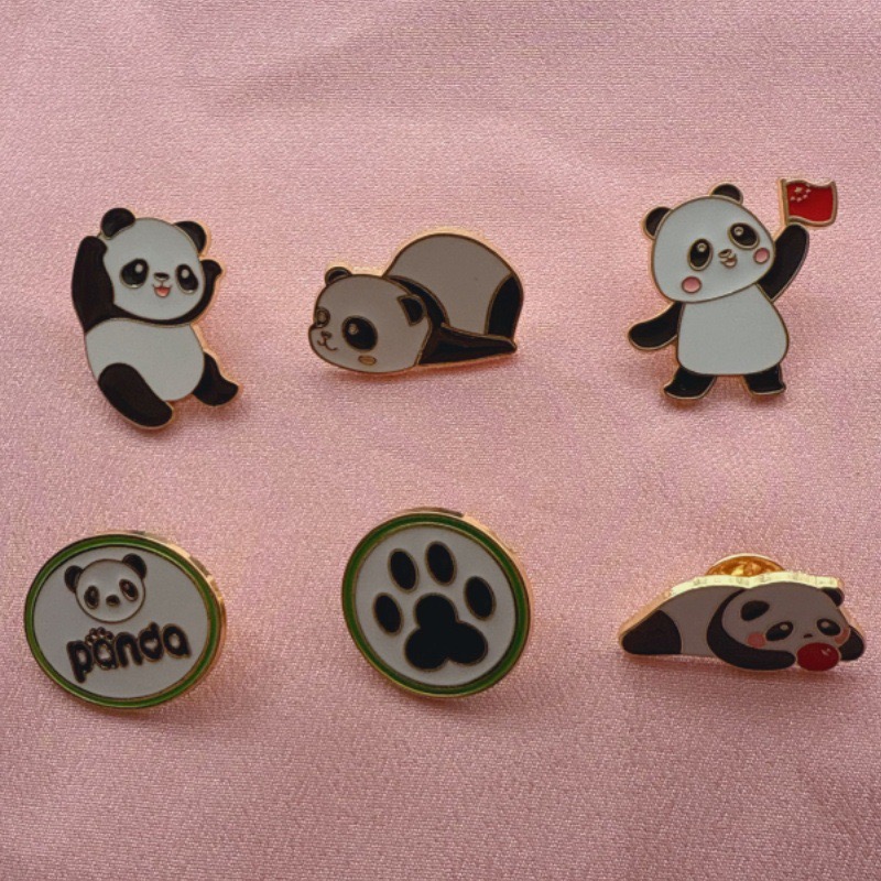 Supply Event - 6 badges en forme de panda