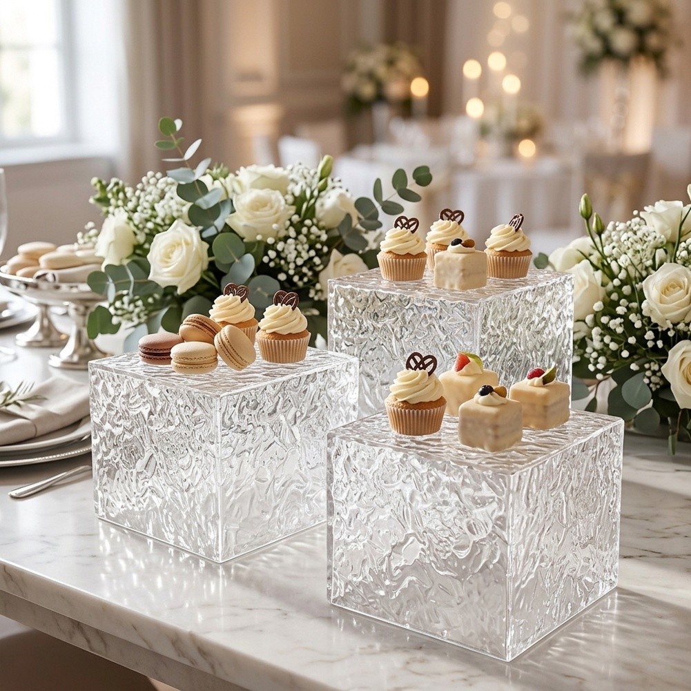 Cupcake Stand Tier - Support de présentation transparent à plusieurs
