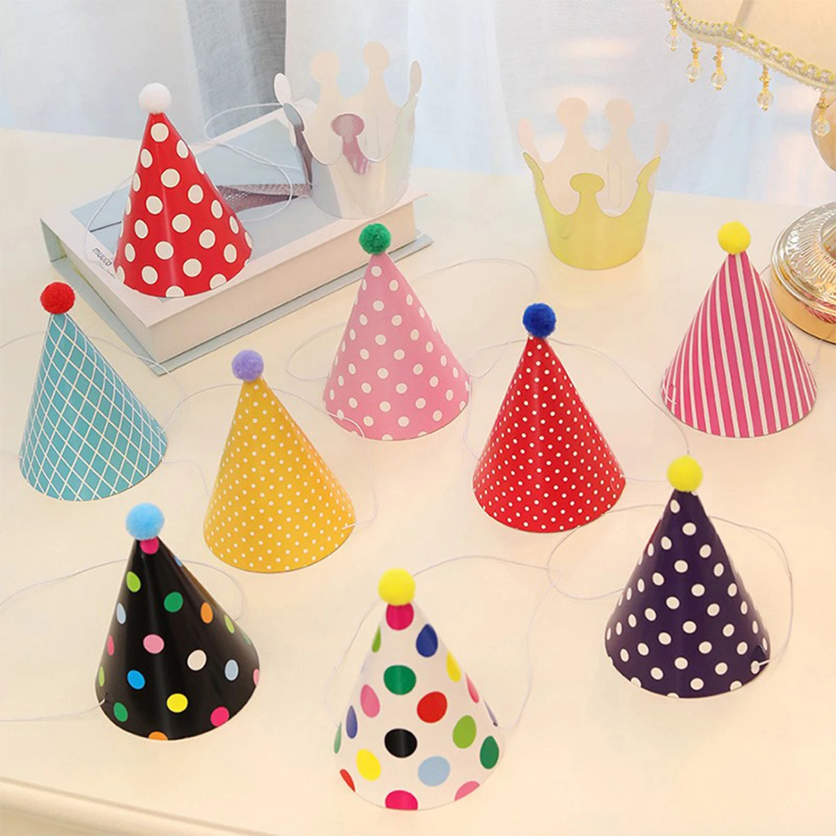 Party Hat Cone - Chapeau trompette pour fête d'anniversaire, 11