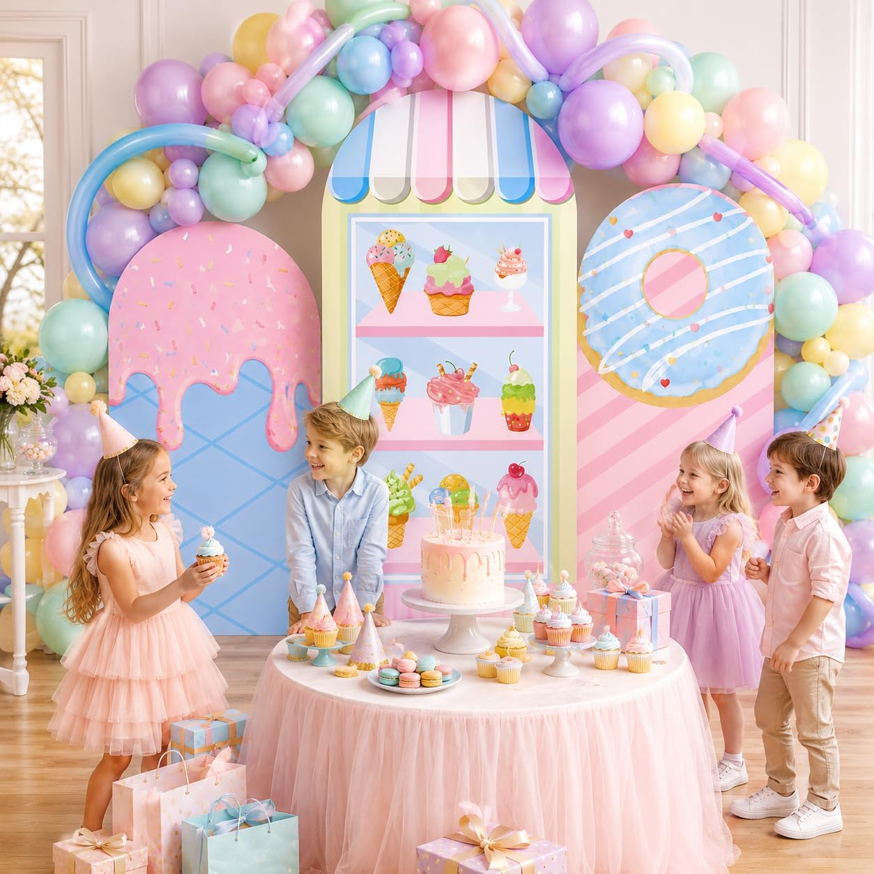Dessert Table Backdrop - Toile de fond d'arche de fête