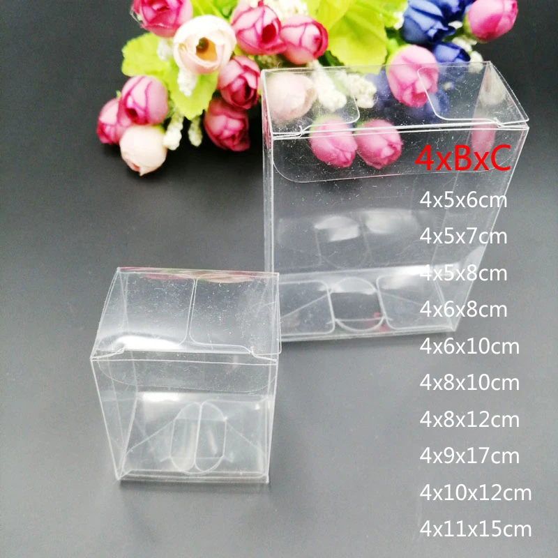 Event Party Box - Boîtes de Rangement Rectangulaires Transparentes, en