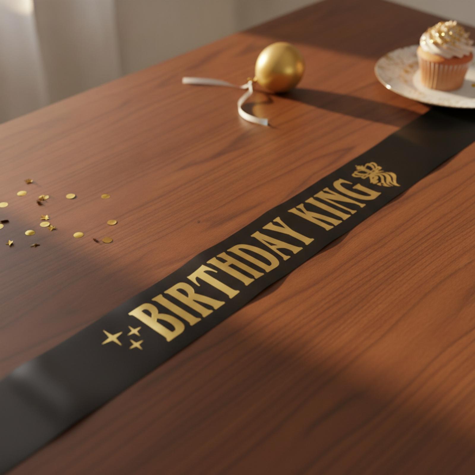 Birthday Sash Glitter - Couronne de roi pour fête d'anniversaire,