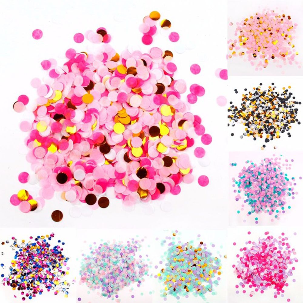 Confetti Cannon Tube - Confettis Ronds en Papier de Soie,