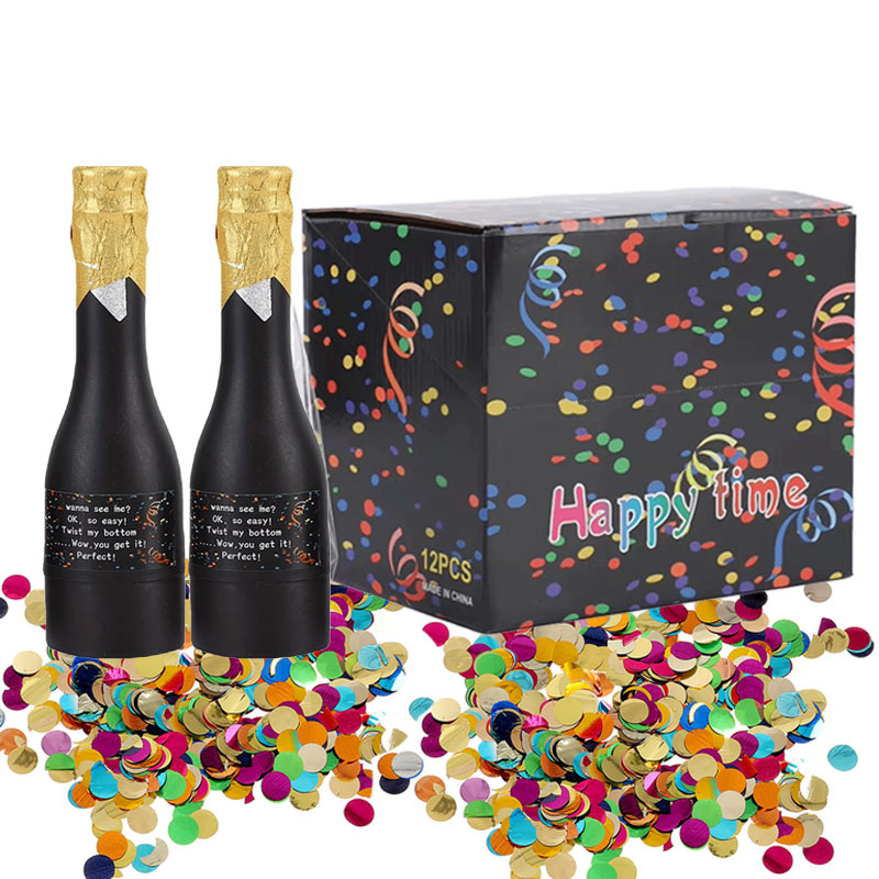 Confetti Cannon Tube - Lanceurs de confettis en plastique, faciles