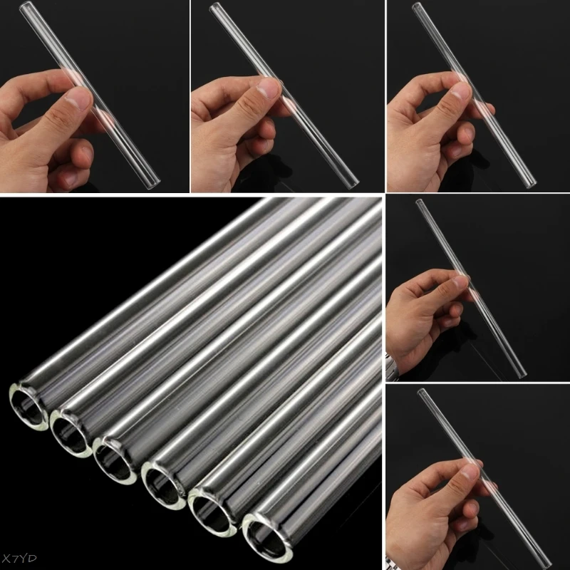 Event Support - Pailles à boire en verre transparent