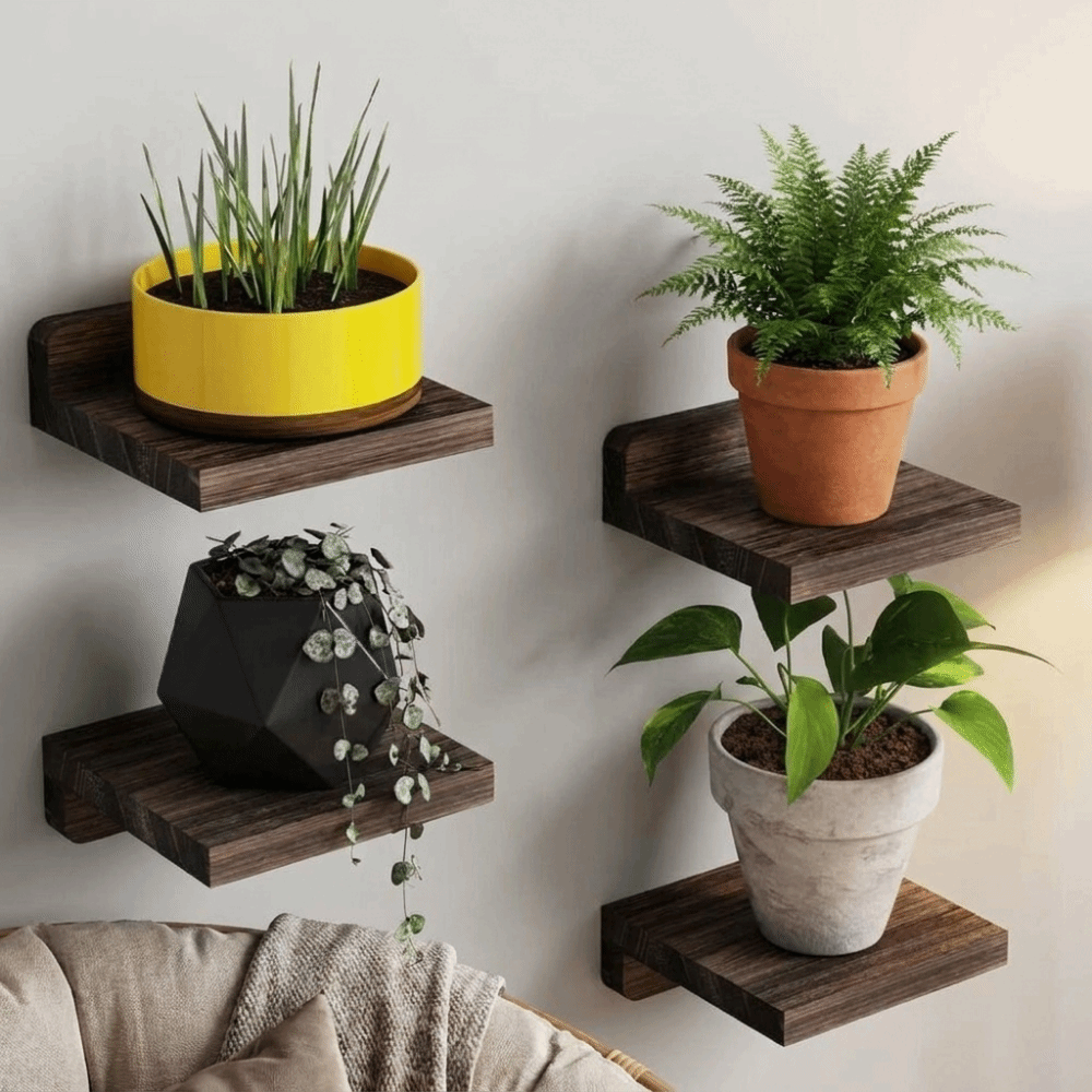 4 étagères flottantes en bois, - Flower Wall Panel avis et prix
