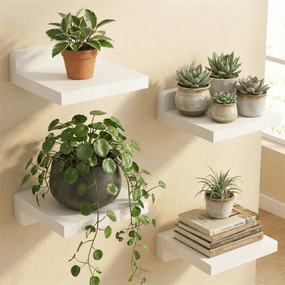 4 étagères flottantes en bois, - Flower Wall Panel avis et prix