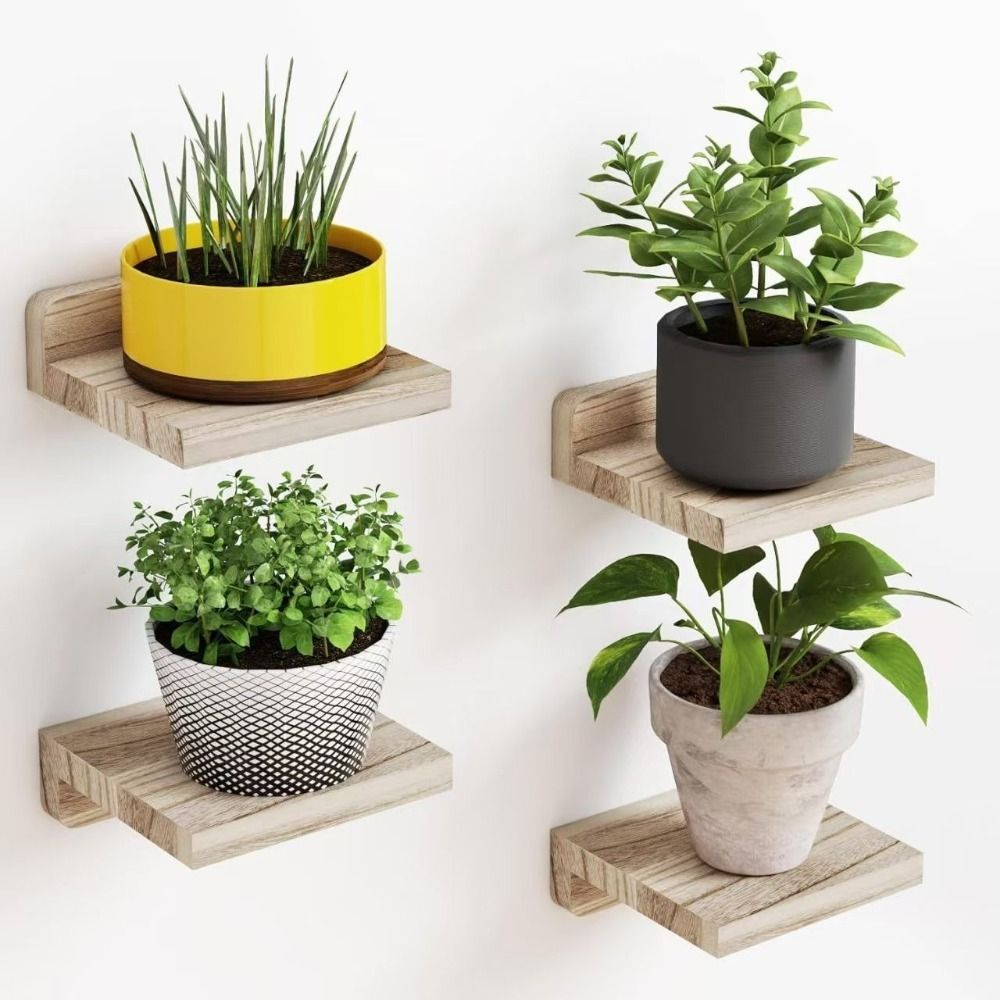 4 étagères flottantes en bois, - Flower Wall Panel avis et prix
