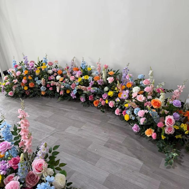 Bandes florales blanches et ve - Dessert Table Backdrop avis et prix