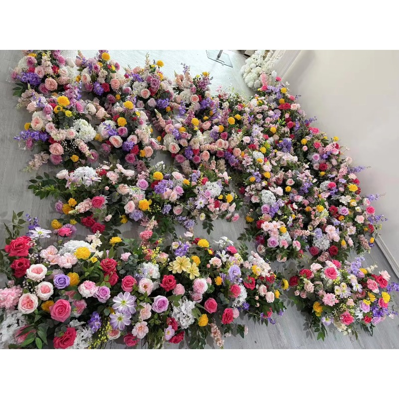 Bandes florales blanches et ve - Dessert Table Backdrop avis et prix