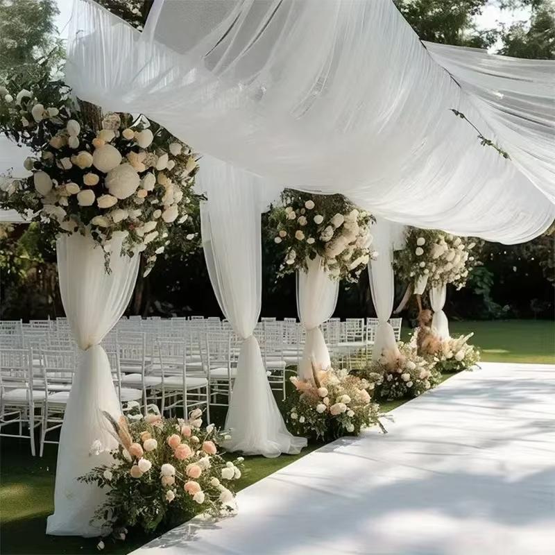 Nouveau tissu en tulle doux et - Dessert Table Backdrop avis et prix