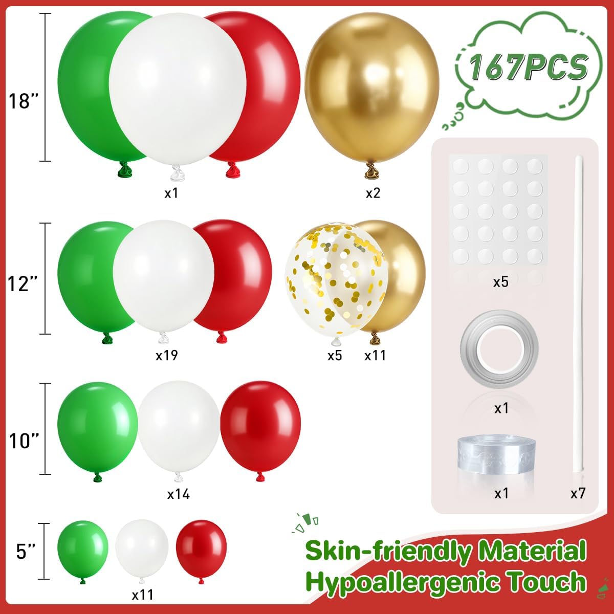 Kit d'arche de ballons rouge,  - Balloon Arch Kit avis et prix