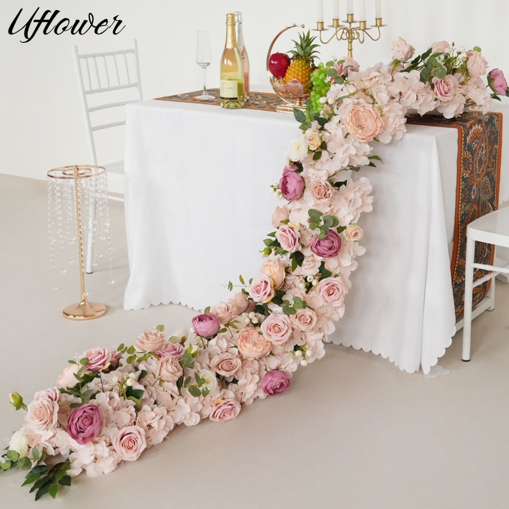 Uflower 200cm Rose Hortensia f - Flower Wall Panel avis et prix