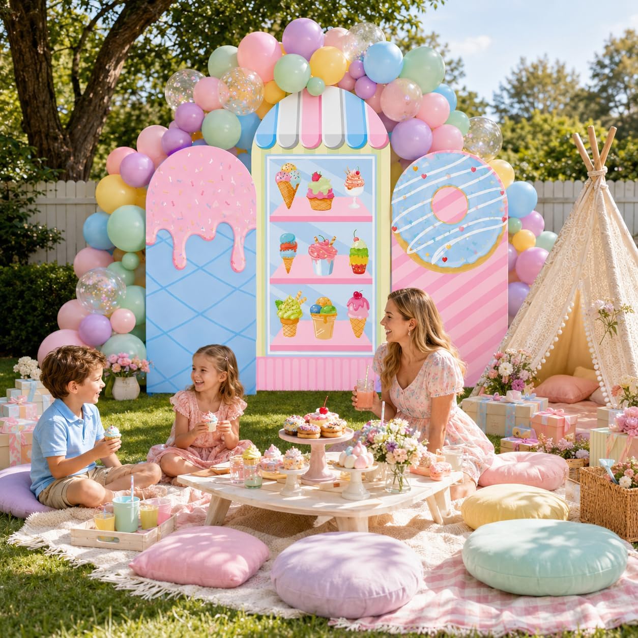 Toile de fond d'arche de fête  - Dessert Table Backdrop avis et prix