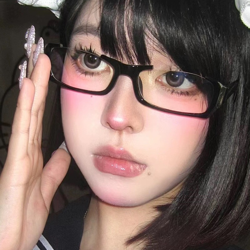 Y2K-Lunettes Demi-Monture Noir - Photo Booth Frame avis et prix