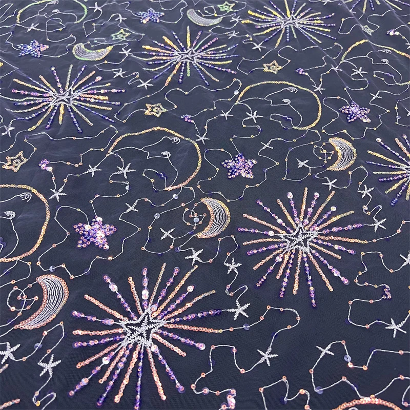 Tissu en tulle brodé de sequin - Glitter Tablecloth avis et prix