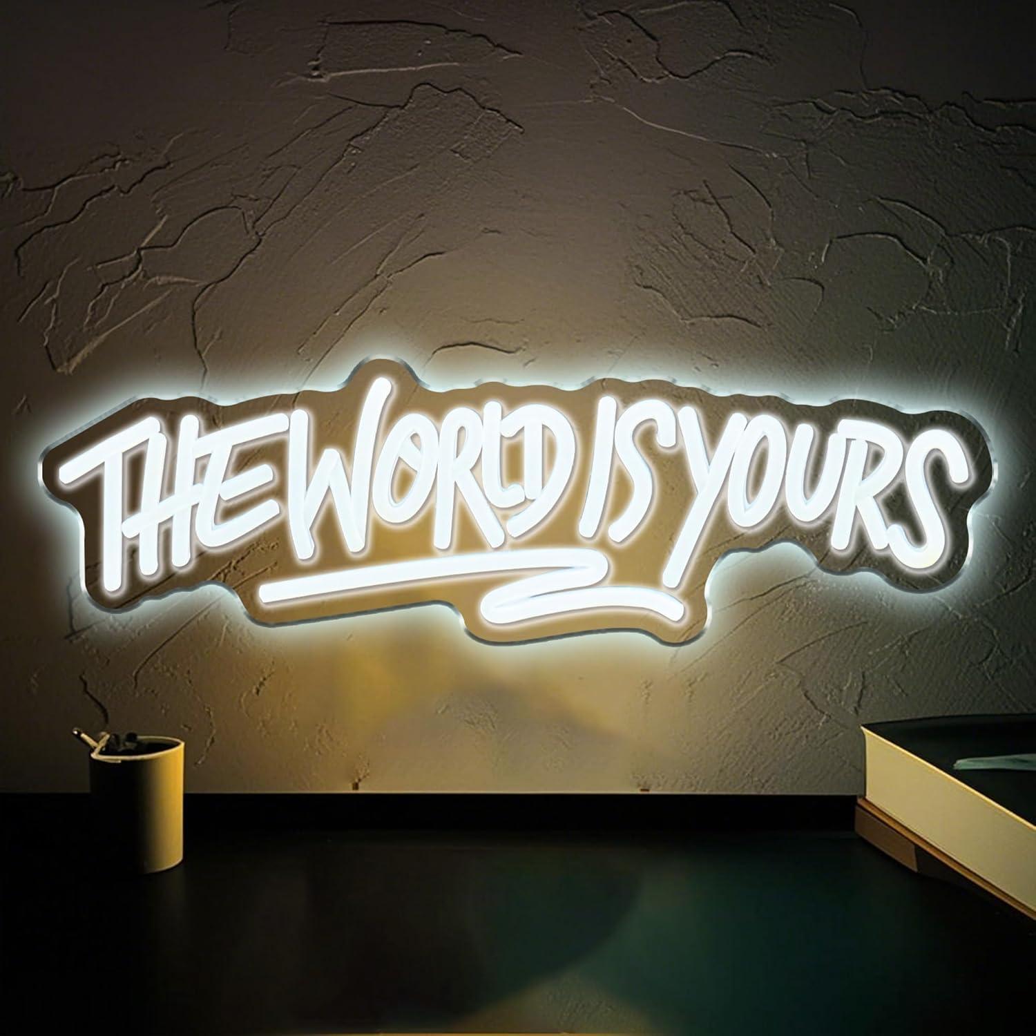 Enseigne néon « The World is Y - Neon Sign Party avis et prix