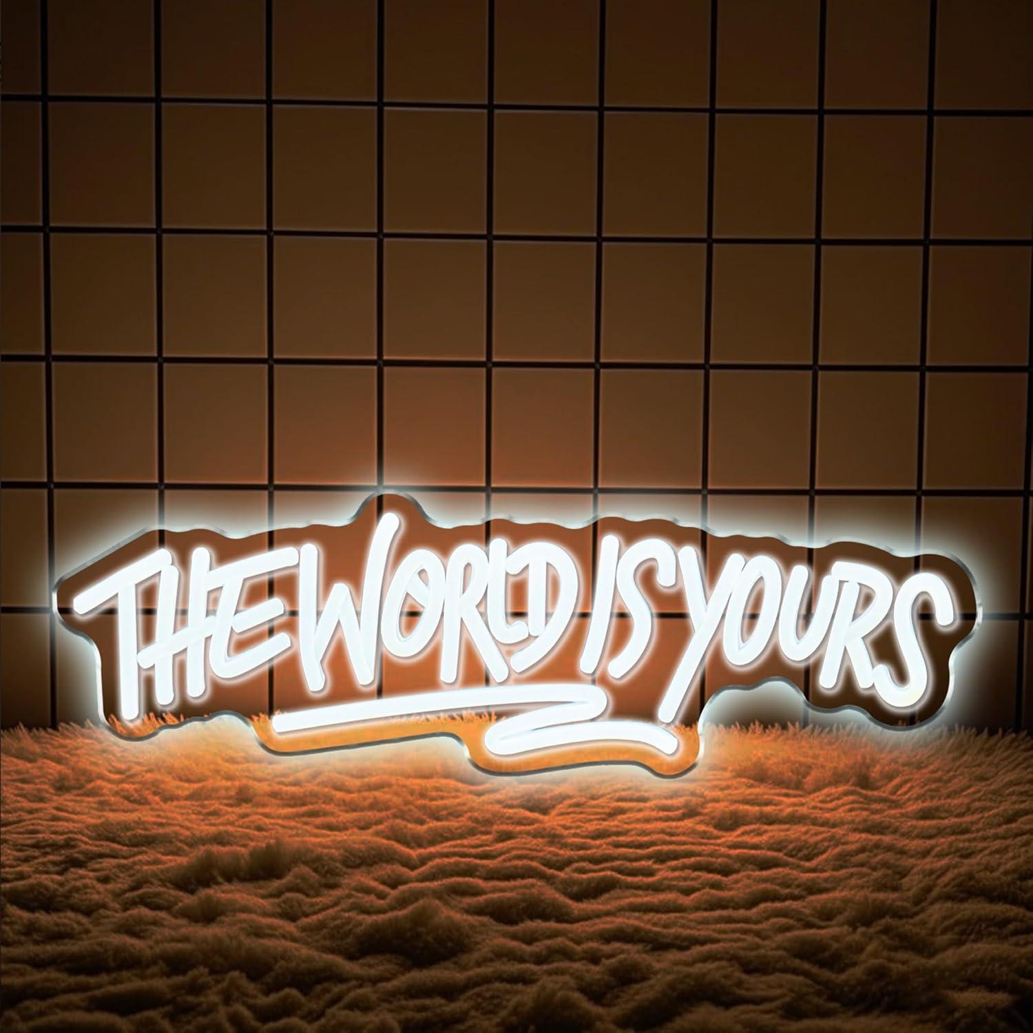Enseigne néon « The World is Y - Neon Sign Party avis et prix
