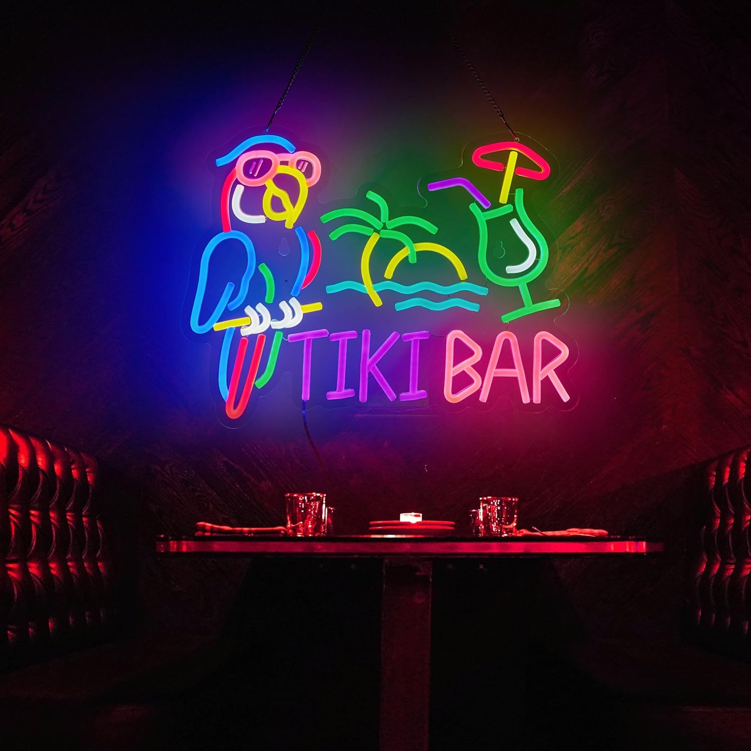 Enseigne néon LED USB Tiki Bar - Neon Sign Party avis et prix