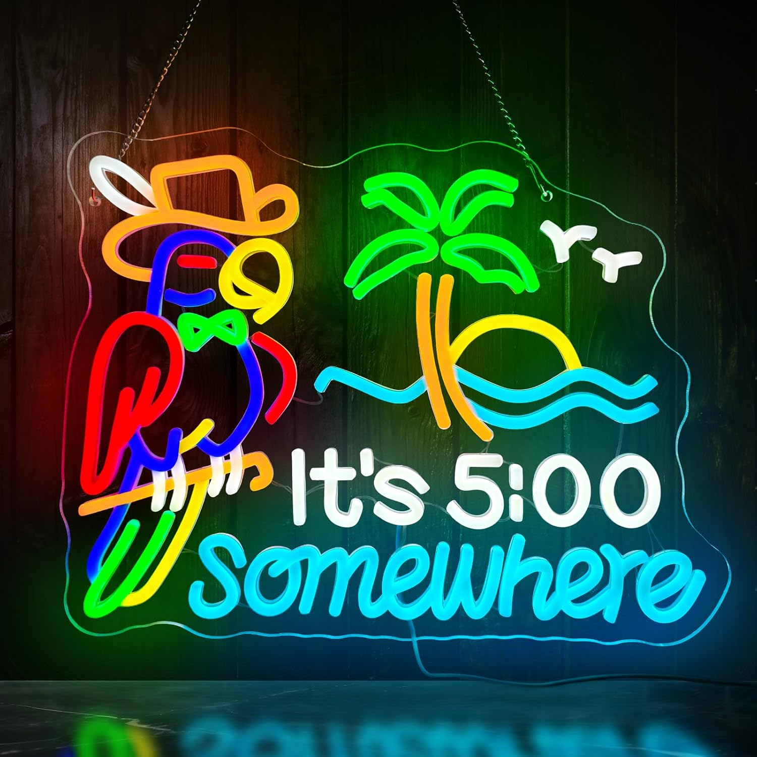 Enseigne néon LED USB Tiki Bar - Neon Sign Party avis et prix