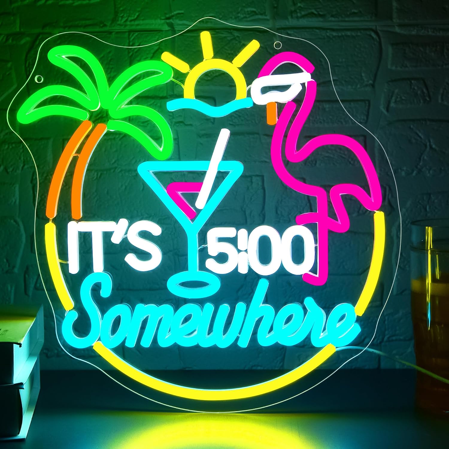 Enseigne néon LED USB Tiki Bar - Neon Sign Party avis et prix