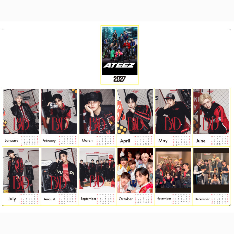 Calendrier de bureau ATEEZ Per - Event Support avis et prix