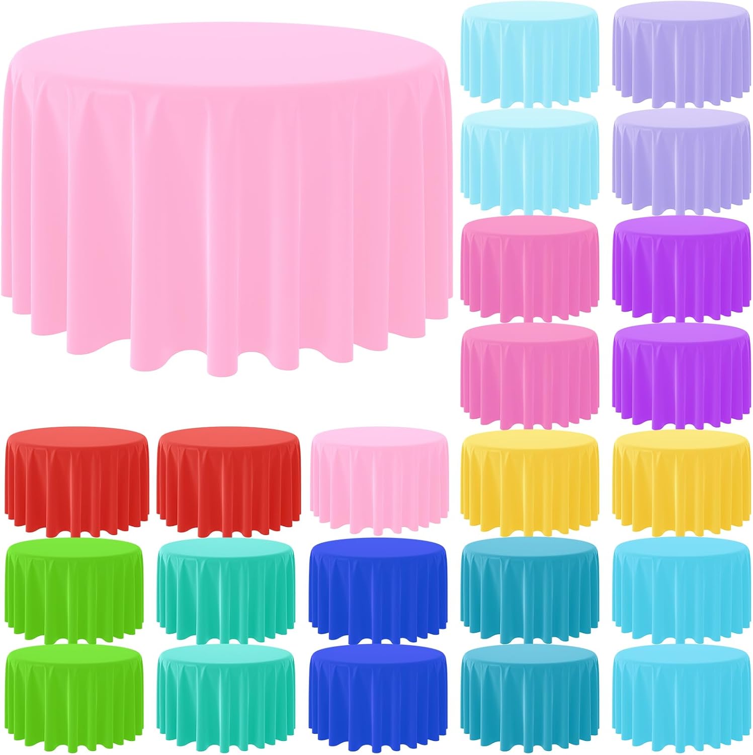 Nappe ronde jetable de couleur - Table Cloth Disposable avis et prix