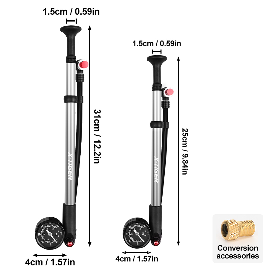 Pompe à vélo X-TIGER 300PSI Va - Balloon Pump Hand avis et prix