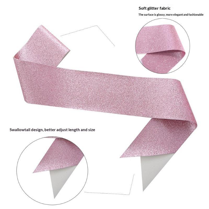Ruban de satin pailleté vierge - Birthday Sash Glitter avis et prix